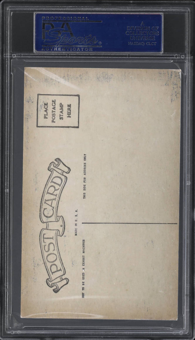 1926-1929 Exhibits Babe Ruth Postcard Back - (Pose) PSA EX 5