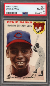 1954 Topps #94 Ernie Banks ROOKIE PSA NM-MT 8