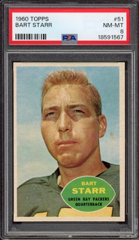 1960 Topps #51 Bart Starr PSA NM-MT 8