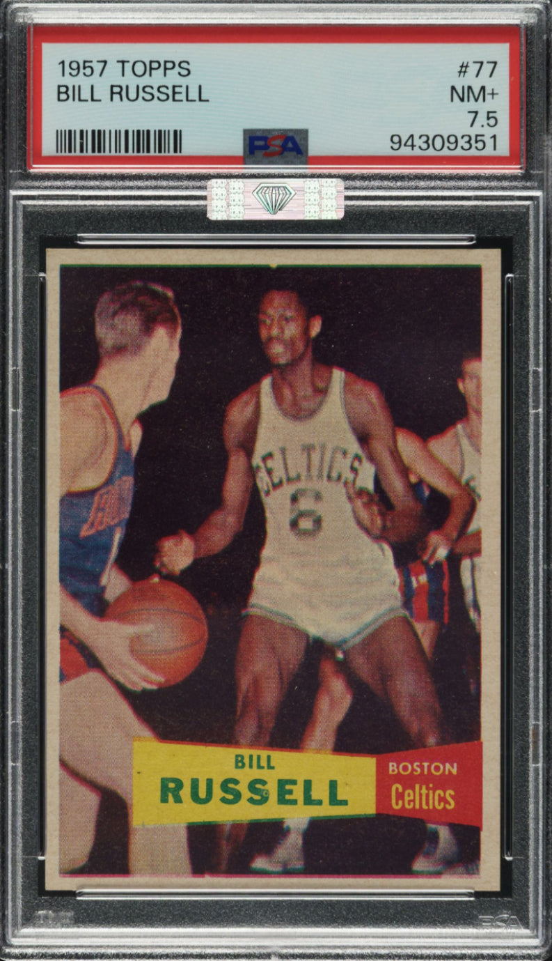 1957 Topps #77 Bill Russell ROOKIE PSA NM+ 7.5