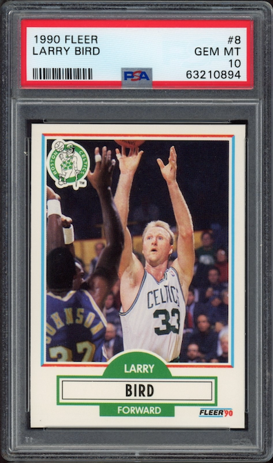 1990 Fleer #8 Larry Bird PSA GEM MINT 10
