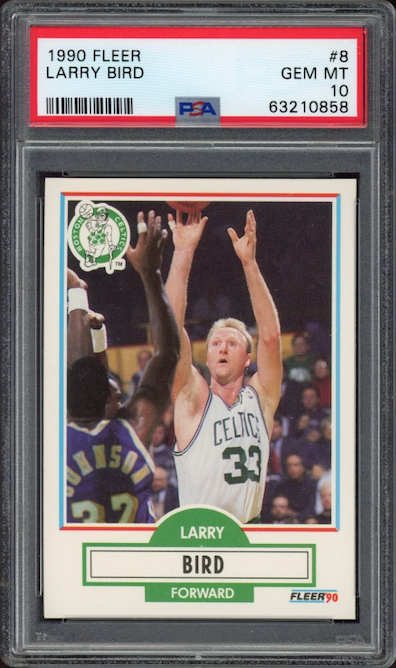 1990 Fleer #8 Larry Bird PSA GEM MINT 10