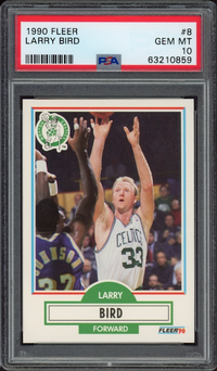 1990 Fleer #8 Larry Bird PSA GEM MINT 10