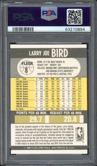 1990 Fleer #8 Larry Bird PSA GEM MINT 10