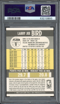 1990 Fleer #8 Larry Bird PSA GEM MINT 10
