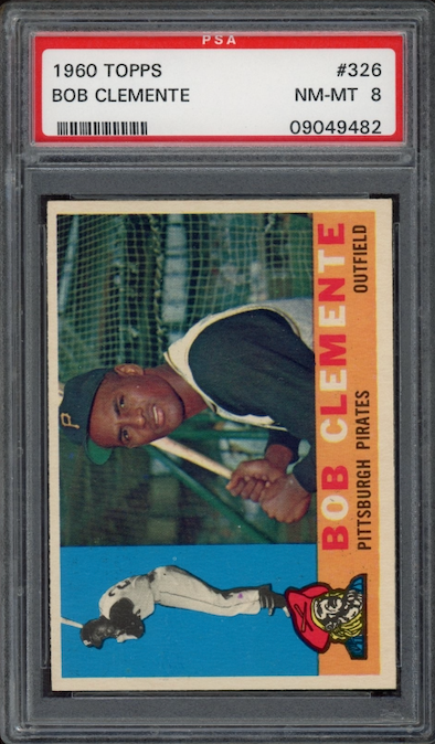 1960 Topps #326 Roberto Clemente PSA NM-MT 8