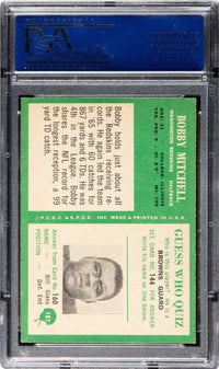 1966 Philadelphia #187 Bobby Mitchell PSA 8