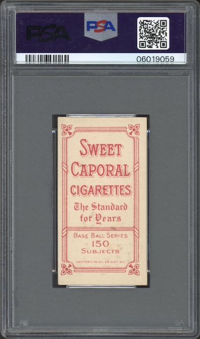 1909-11 T206 Sweet Caporal 150/30 Bobby Wallace PSA NM 7