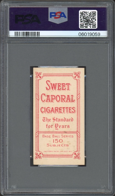 1909-11 T206 Sweet Caporal 150/30 Bobby Wallace PSA NM 7