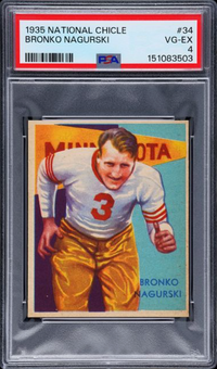 1935 National Chicle Bronko Nagurski PSA VG-EX 4