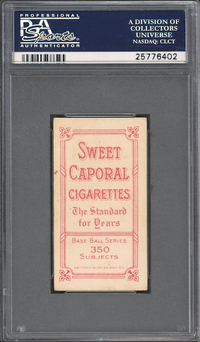 1909-11 T206 Sweet Caporal 350/30 Ty Cobb Portrait - Green PSA VG-EX 4
