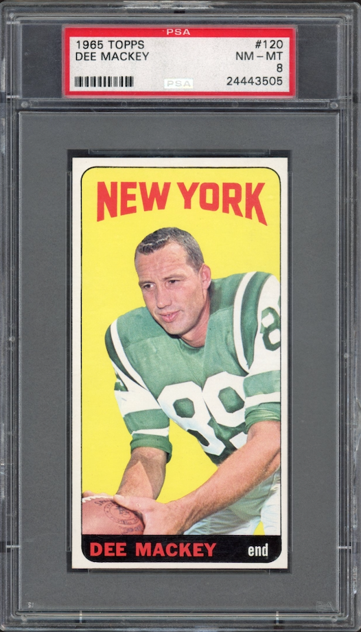1965 Topps #120 Dee Mackey PSA NM-MT 8