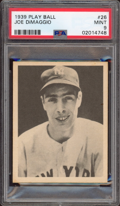 1939 Play Ball #26 Joe DiMaggio PSA MINT 9