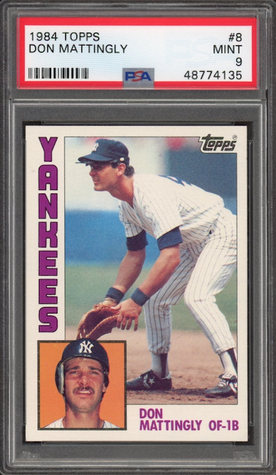 1984 Topps #8 Don Mattingly ROOKIE PSA MINT 9