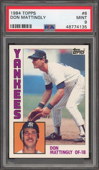 1984 Topps #8 Don Mattingly ROOKIE PSA MINT 9