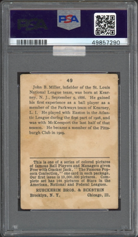 1914 Cracker Jack #49 Dots Miller PSA GOOD 2
