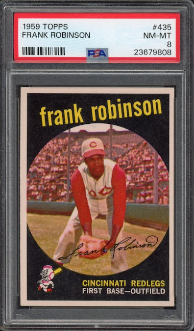 1959 Topps #435 Frank Robinson PSA NM-MT 8