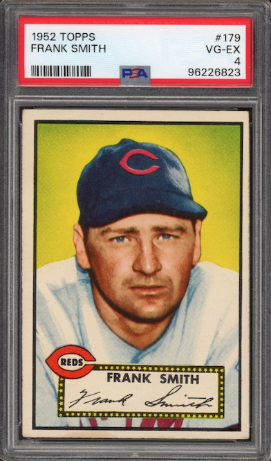 1952 Topps #179 Frank Smith PSA VG-EX 4