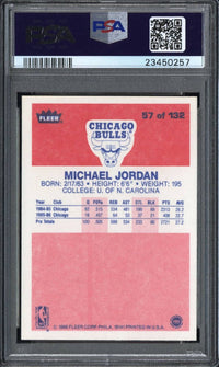 1986 Fleer #57 Michael Jordan PSA GEM MINT 10