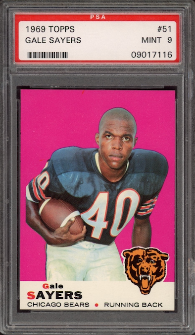 1969 Topps #51 Gale Sayers PSA MINT 9