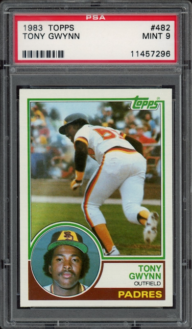 1983 Topps #482 Tony Gwynn ROOKIE PSA MINT 9