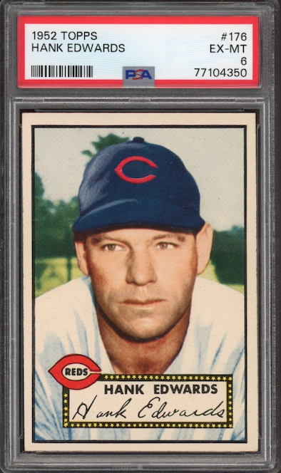 1952 Topps #176 Hank Edwards PSA EX-MT 6