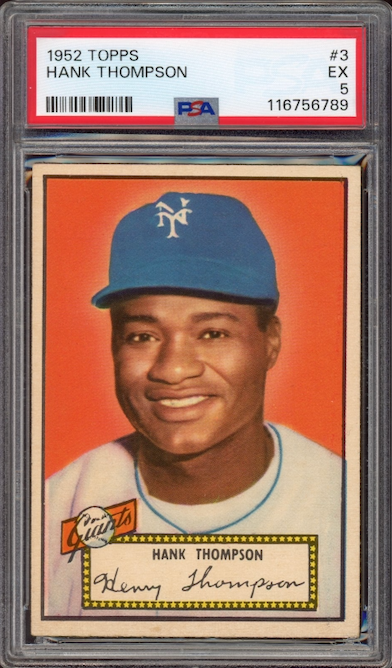 1952 Topps #3 Hank Thompson PSA EX 5
