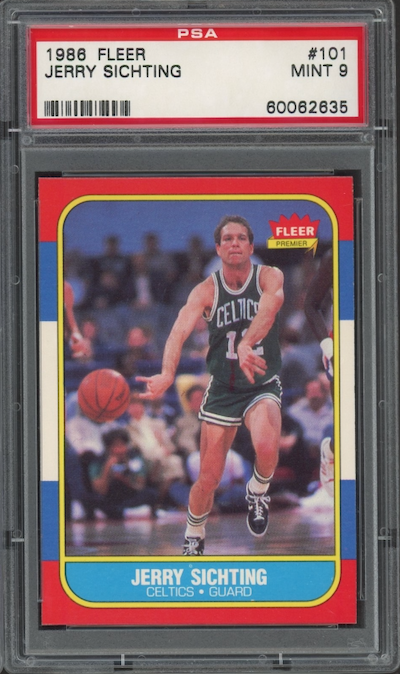 1986 Fleer #101 Jerry Sichting PSA 9