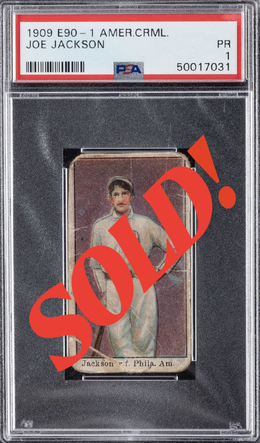 1909 E90-1 American Caramel Joe Jackson ROOKIE PSA PR 1