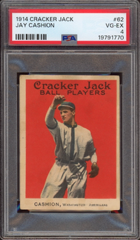 1914 Cracker Jack #62 Jay Cashion PSA VG-EX 4