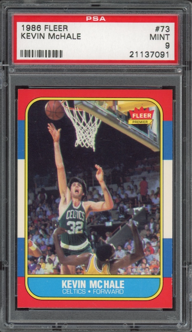 1986 Fleer #73 Kevin McHale PSA 9