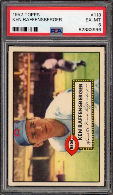 1952 Topps #118 Ken Raffensberger PSA EX-MT 6