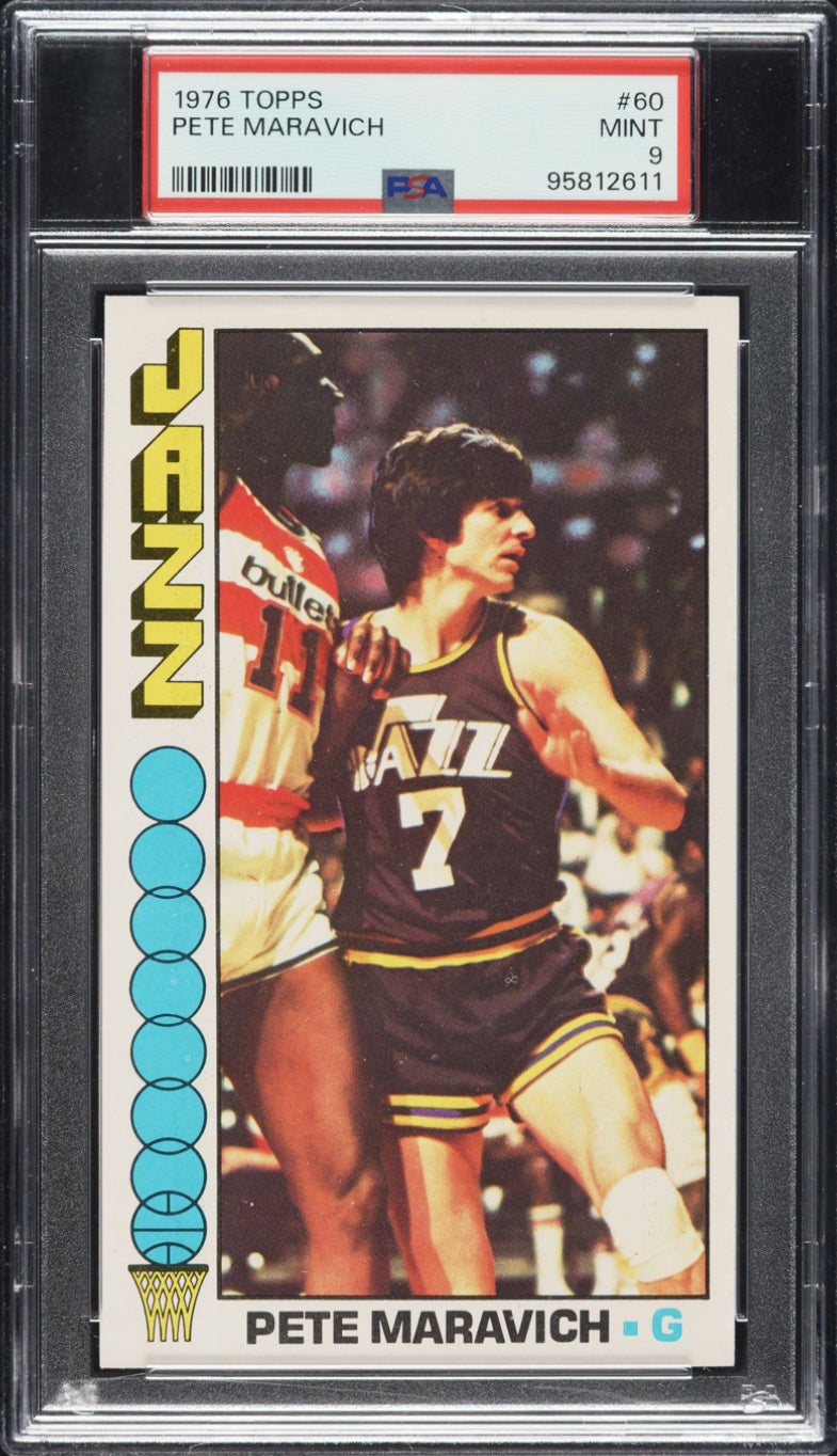 1976 Topps #60 Pete Maravich PSA 9