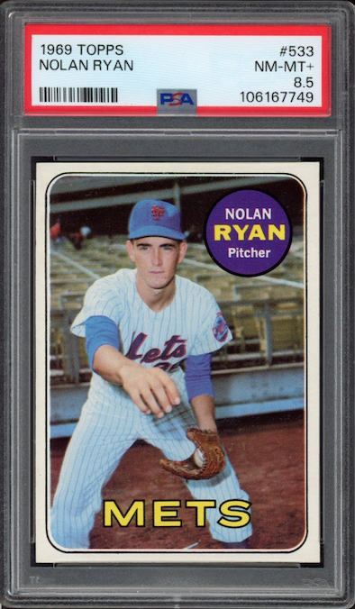1969 Topps #533 Nolan Ryan PSA NM-MT+ 8.5
