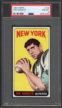 1965 Topps #122 Joe Namath ROOKIE PSA NM-MT 8