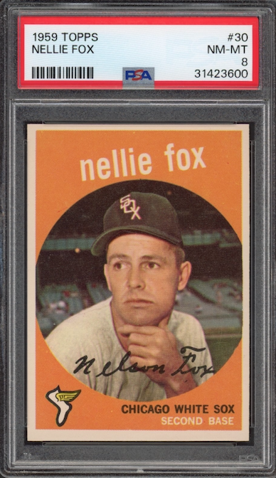 1959 Topps #30 Nellie Fox PSA NM-MT 8