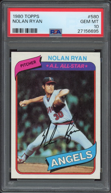 1980 Topps #580 Nolan Ryan PSA GEM MINT 10
