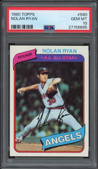 1980 Topps #580 Nolan Ryan PSA GEM MINT 10