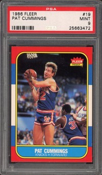 1986 Fleer #19 Pat Cummings PSA 9