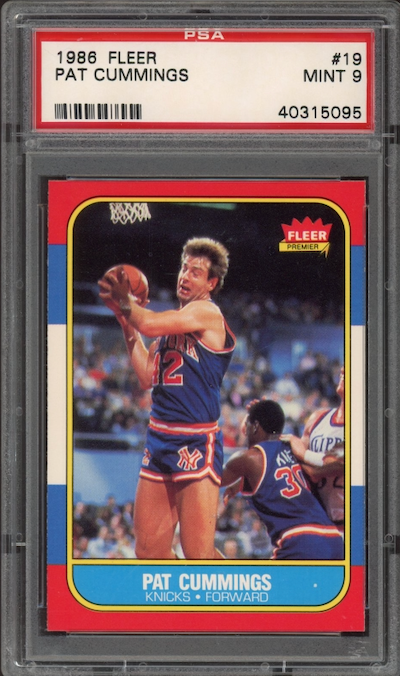 1986 Fleer #19 Pat Cummings PSA 9
