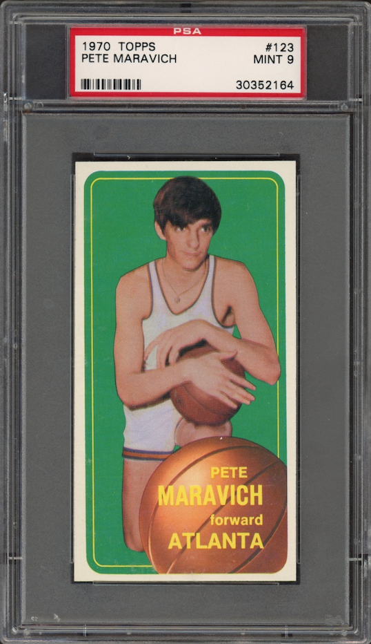 1970 Topps #123 Pete Maravich PSA 9
