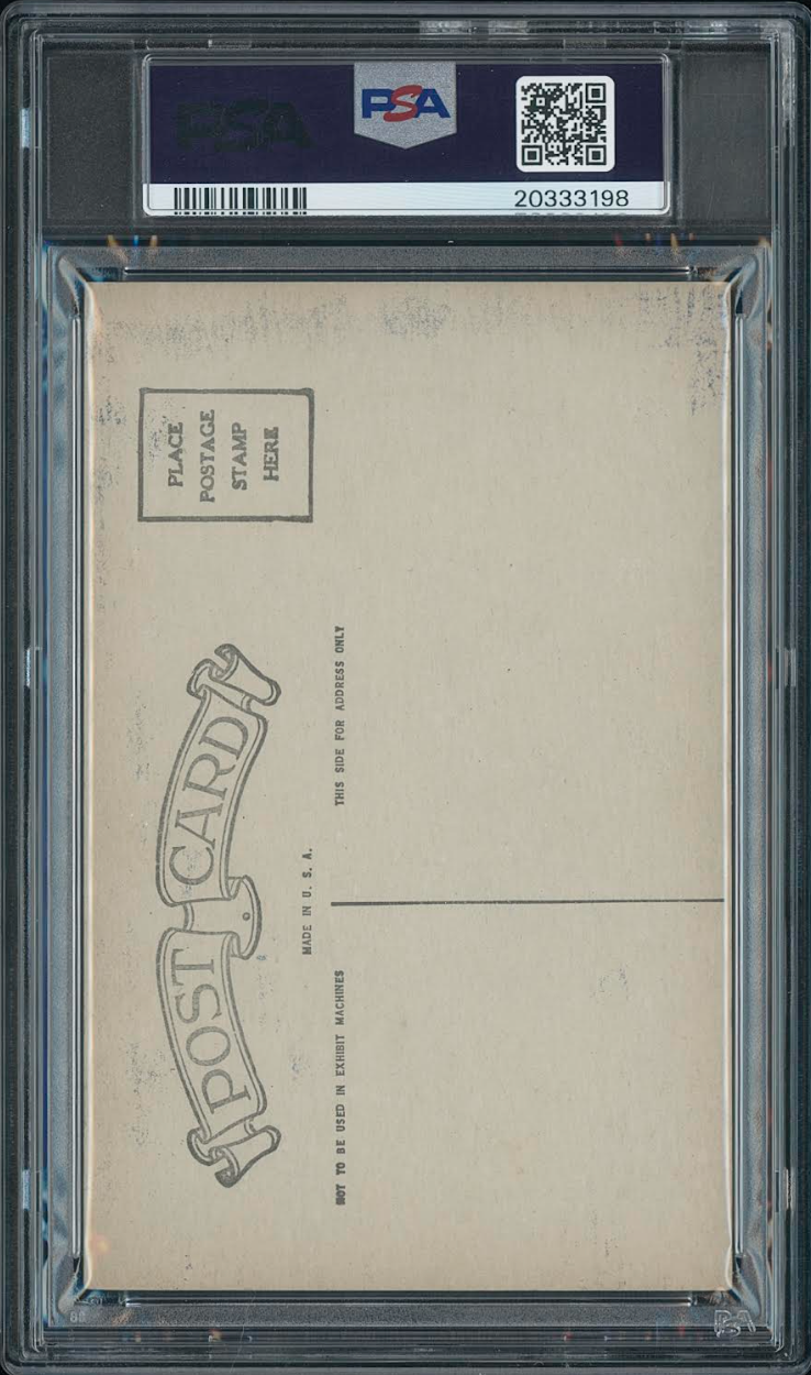 1926-1929 Exhibits Babe Ruth Postcard Back - (Pose) PSA EX 5