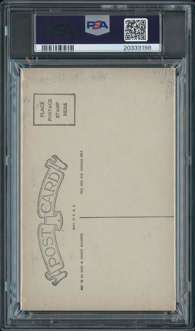 1926-1929 Exhibits Babe Ruth Postcard Back - (Pose) PSA EX 5