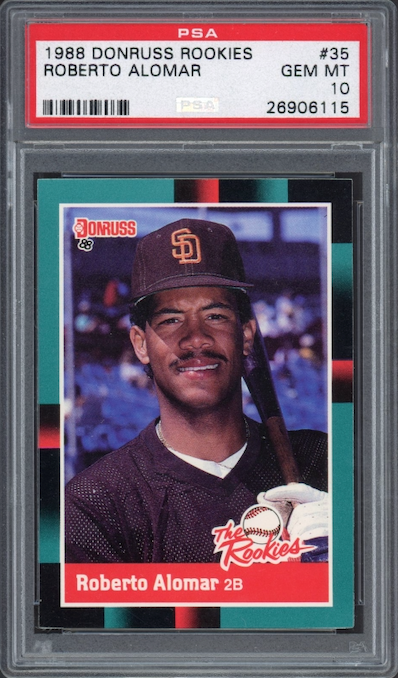 1988 Donruss Rookies #35 Roberto Alomar PSA 10