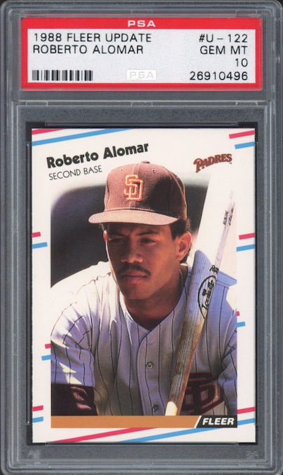 1988 Fleer Update #U-122 Roberto Alomar PSA 10