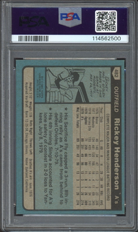 1980 Topps #482 Rickey Henderson ROOKIE PSA NM-MT+ 8.5