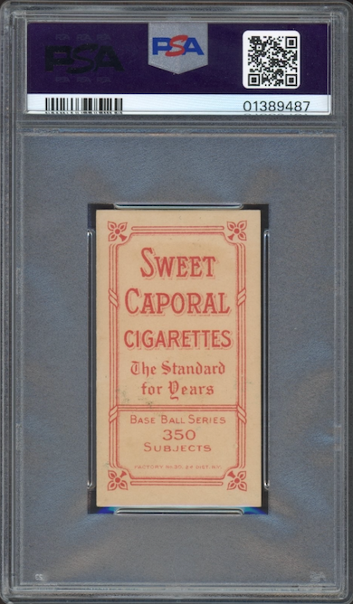 1909-11 T206 Sweet Caporal Roger Bresnahan With Bat PSA NM 7