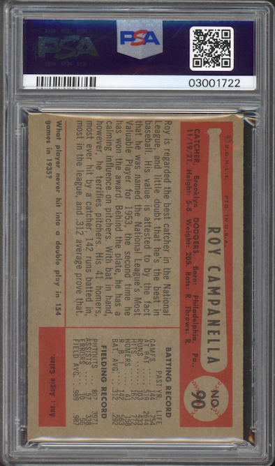 1954 Bowman #90 Roy Campanella PSA NM-MT 8
