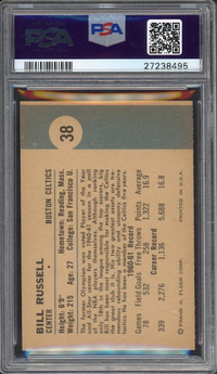1961 Fleer #38 Bill Russell PSA NM-MT 8