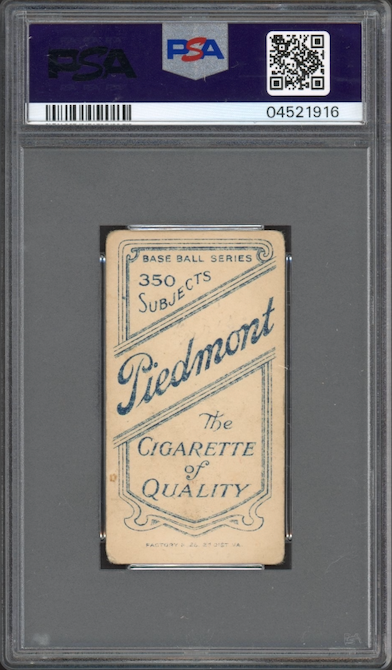 1909-11 T206 Piedmont Tris Speaker PSA VG 3